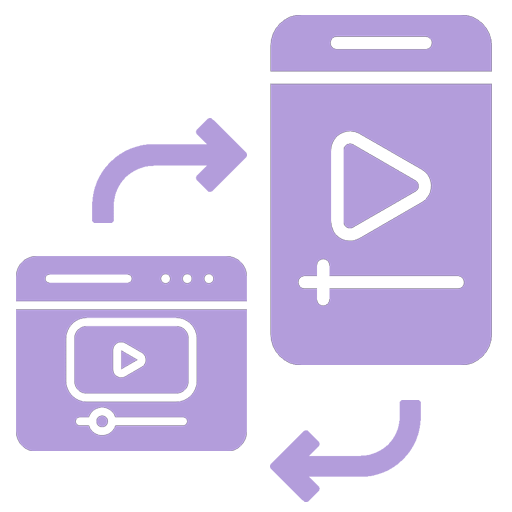 switch video to vertical and horizontal content